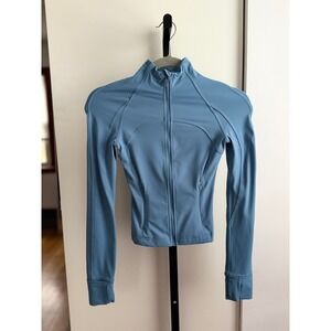 Lululemon Cropped Define Jacket *Nulu – Size 0 – Utility Blue